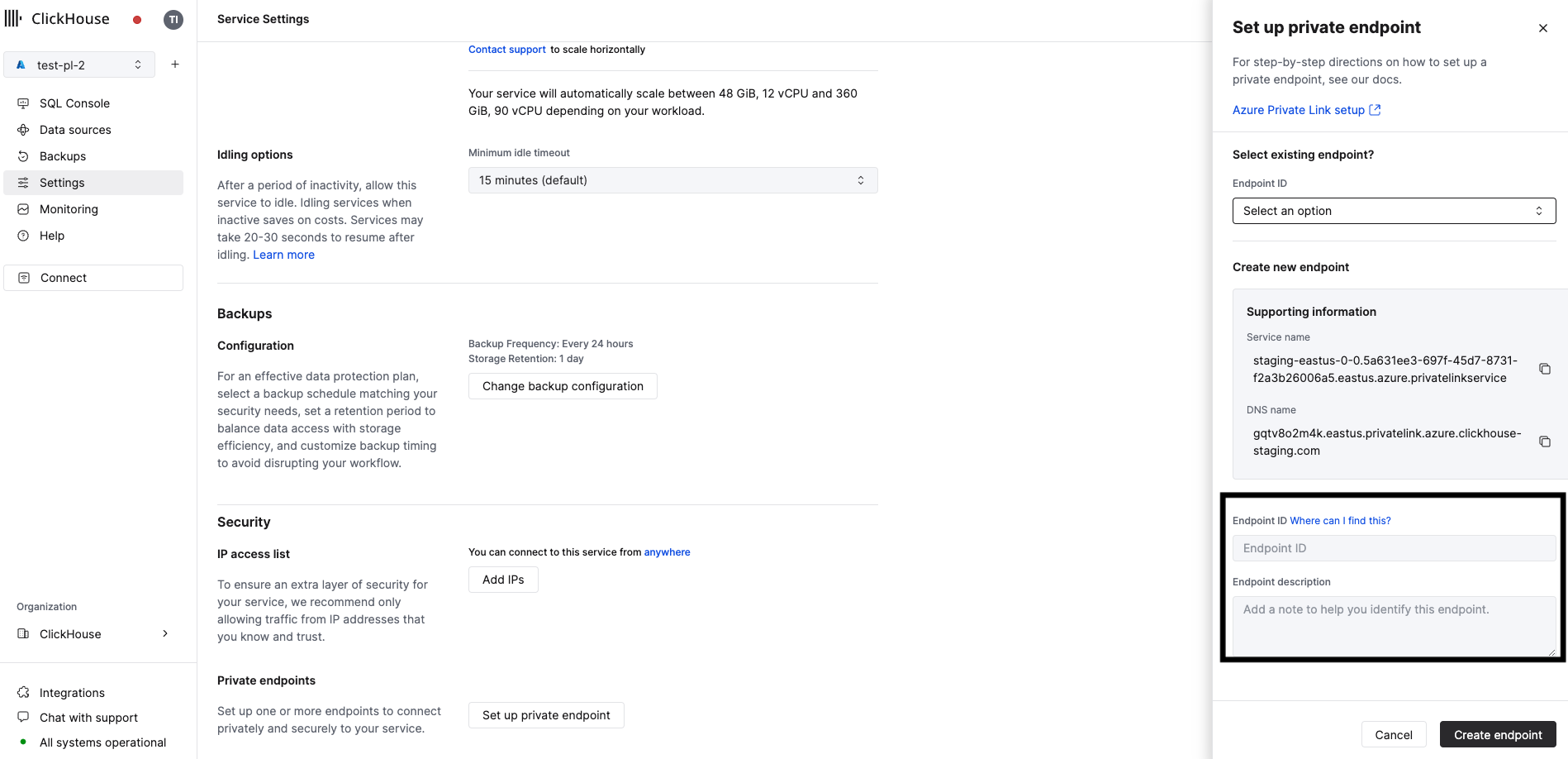 Private Endpoints Filter